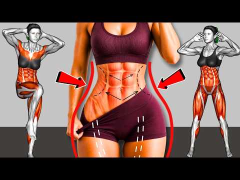 🔥30-Min Standing Workout to Melt Stubborn Belly Fat | No Jumping Home Workout