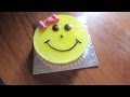 SMILEY CAKE - Black Forest Cake for Children, Birthday Cake Recipe for Girls [Hindi]