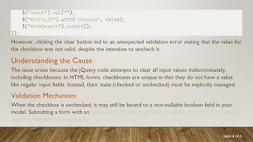 Fixing Model Validation Errors for Checkbox Values Using jQuery