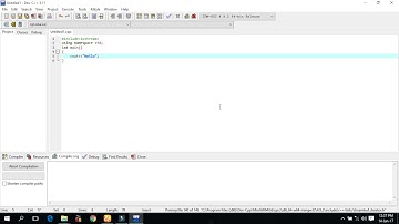 Part 1 | How to write Hello word in Dev C++ Complier IDE  | Beginners