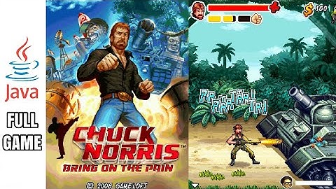 CHUCK NORRIS BRING ON THE PAIN - Java Game (Full Gameplay No Commentary)