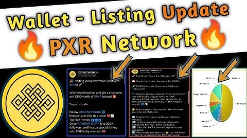 PXR Network Wallet kese banae ? PXR token Listing || Pxr new update 2024 || Pxr tokonomics ||
