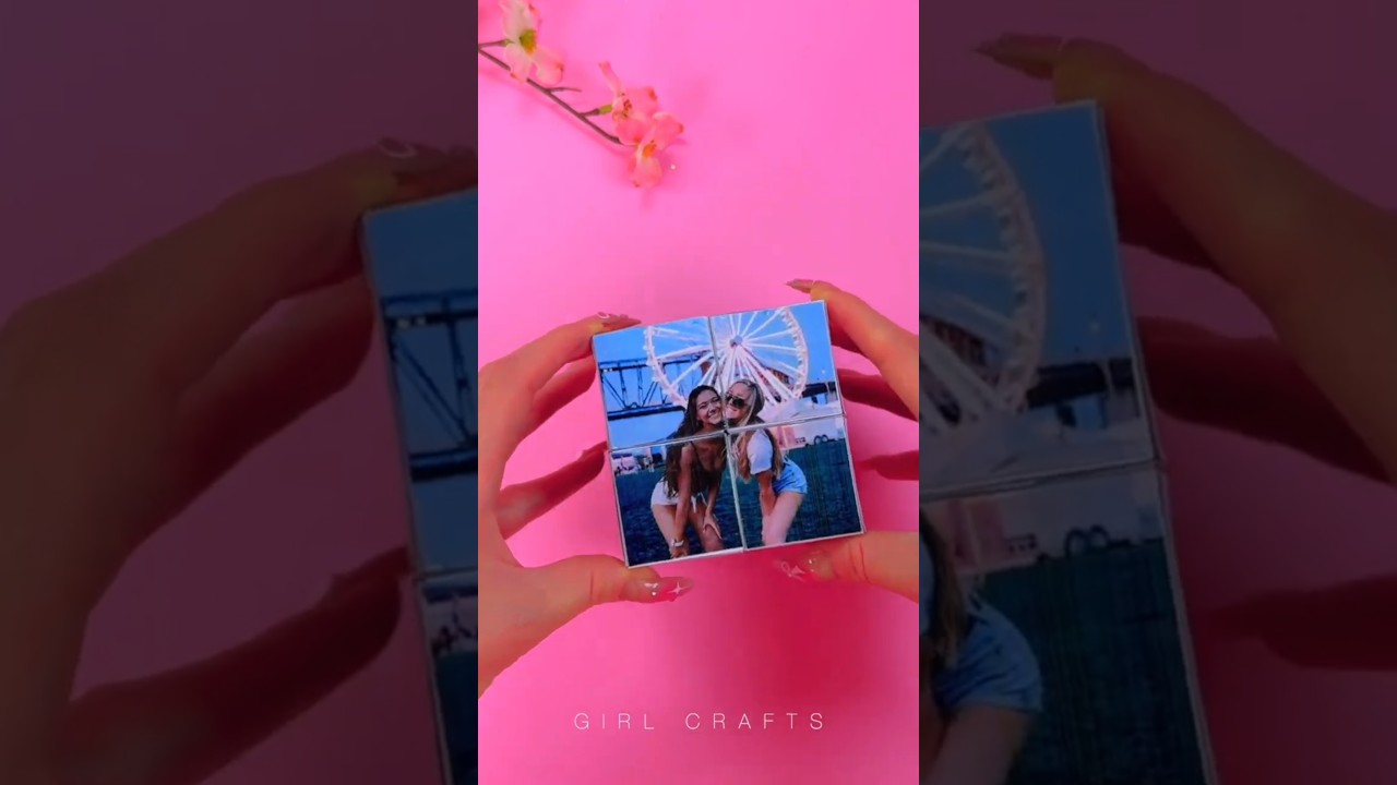 DIY Magic Photo Cube 🎁 Surprise your bestie 📸💖