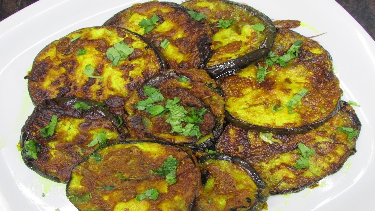 Baingan Fry Recipe How to Make Brinjal Fry Fried Eggplant Chips