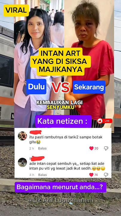 Intan Art's appearance was tortured by her employer. She used to be beautiful but now she's bruis...