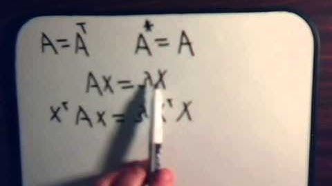 Linear Algebra Video #24: Eigenvalues of Symmetric Matricies