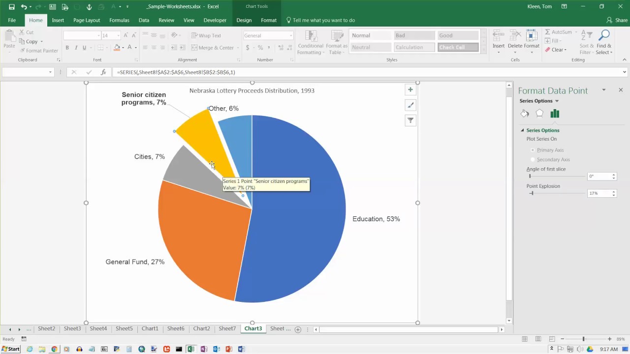 Create Pie Chart In Excel