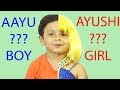 BOY or GIRL || INDIAN FUNNY KIDS COMEDY || PRETEND TO PLAY #KIDS #FUNNY || #AayuAndPihuShow