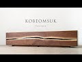 Kobeomsuk furniture  live edge tv stand 2nd ver travail du bois