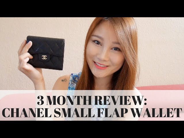 CHANEL SMALL FLAP WALLET 3 MONTH WEAR AND TEAR REVIEW