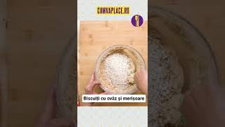 Biscuiți cu ovăz și merișoare #shortvideo #shorts #viral #video #cookies #biscuit #oatsrecipe