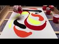 Fluid Painting to the Extreme!! Dude uses a 2 feet Squigee to Swipe Cells!! You gotta see this!!