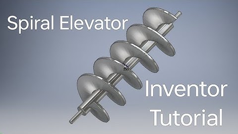 Spiral Elevator, Screw Conveyor Autodesk Inventor Tutorial. #CAD #Engineering Design Builds