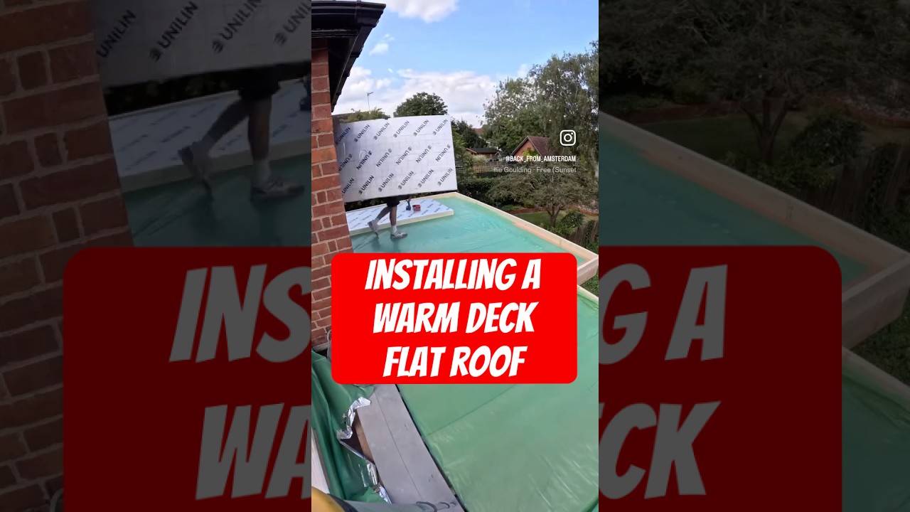 Watch Installing a warm deck flat roof with hidden gutters #construction #renovation #diy #howto on YouTube Watch Installing a warm deck flat roof with hidden gutters #construction #renovation #diy #howto on YouTube