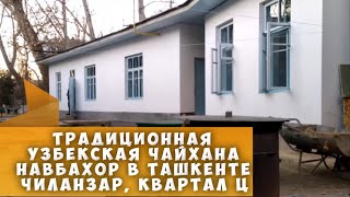 Традиционная узбекская чайхана Навбахор в Ташкенте, Чиланзар, квартал Ц