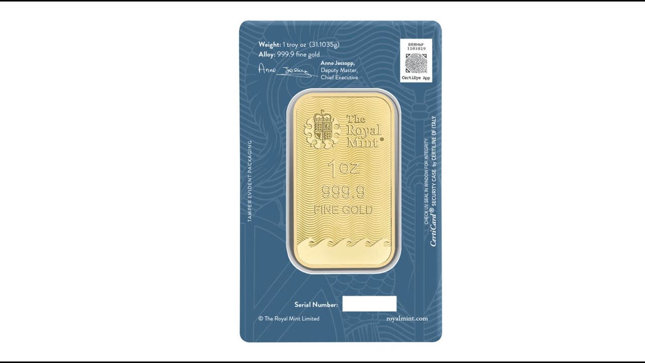 This Gold Bar Is a Masterpiece – The 2025 Britannia 1 oz Gold Bar Up Close!  🏛️✨