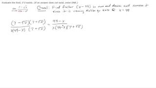 Calc 1.6 WebAssign - Limit Laws - Complex Conjugate - James Stewart 8E