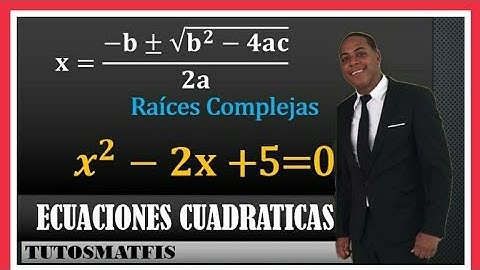 Ecuaciones Cuadráticas con raíces complejas ☑️Formula General