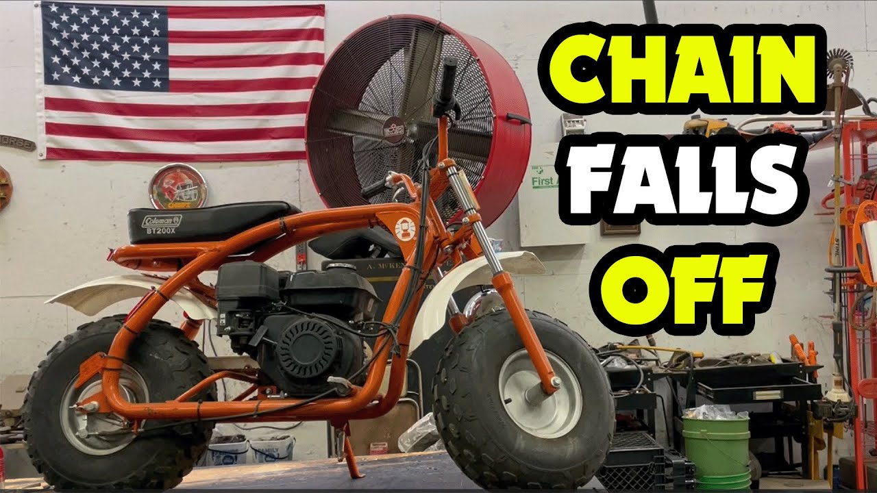 Chain Keeps Falling Off on Coleman Mini Dirt Bike (Bonus How to Fix Headlight) YouTube