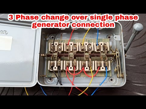 3 Phase changeover connection in Single phase generator ।। Single phase and 3 phase connection