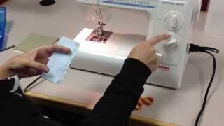 ZigZag Stitch on Fabric Sample