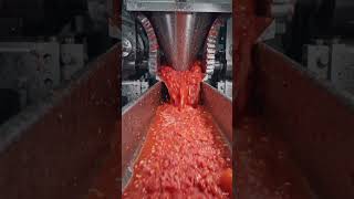 catch up from fresh tomatoes in  factory #cooking #juice #viralvideo