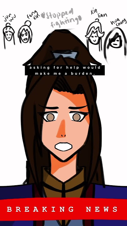 mu qing reporting the news #tgcf #muqing #heavenofficialsblessing