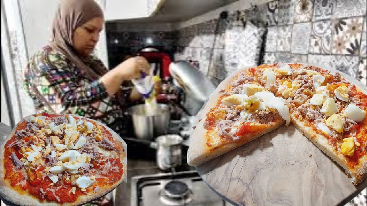 أول مرة نعملها هكا😳 أما النتيجة روعة 🤤 حضرتلهم شهوتهم بيتزا بطريقة سهلة وناجحة