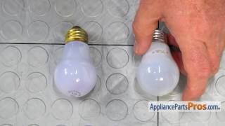 Refrigerator Light Bulb (part #241555401) - How To Replace