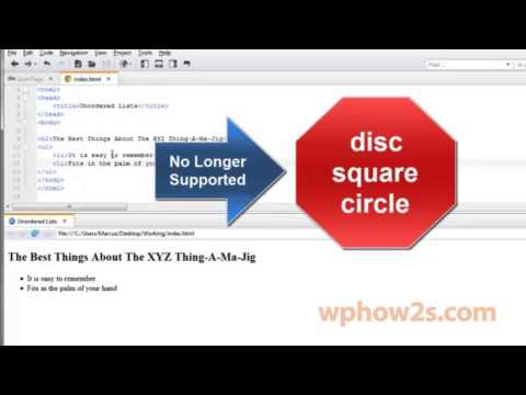 HTML5 Basics - #15 Unordered Lists
