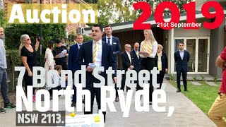 2019 Auction 7 Bond Street North Ryde NSW 2113