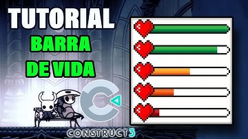 CONSTRUCT 3 | Tutorial ESPAÑOL | BARRA DE VIDA | Como HACER UN VIDEOJUEGO sin programación