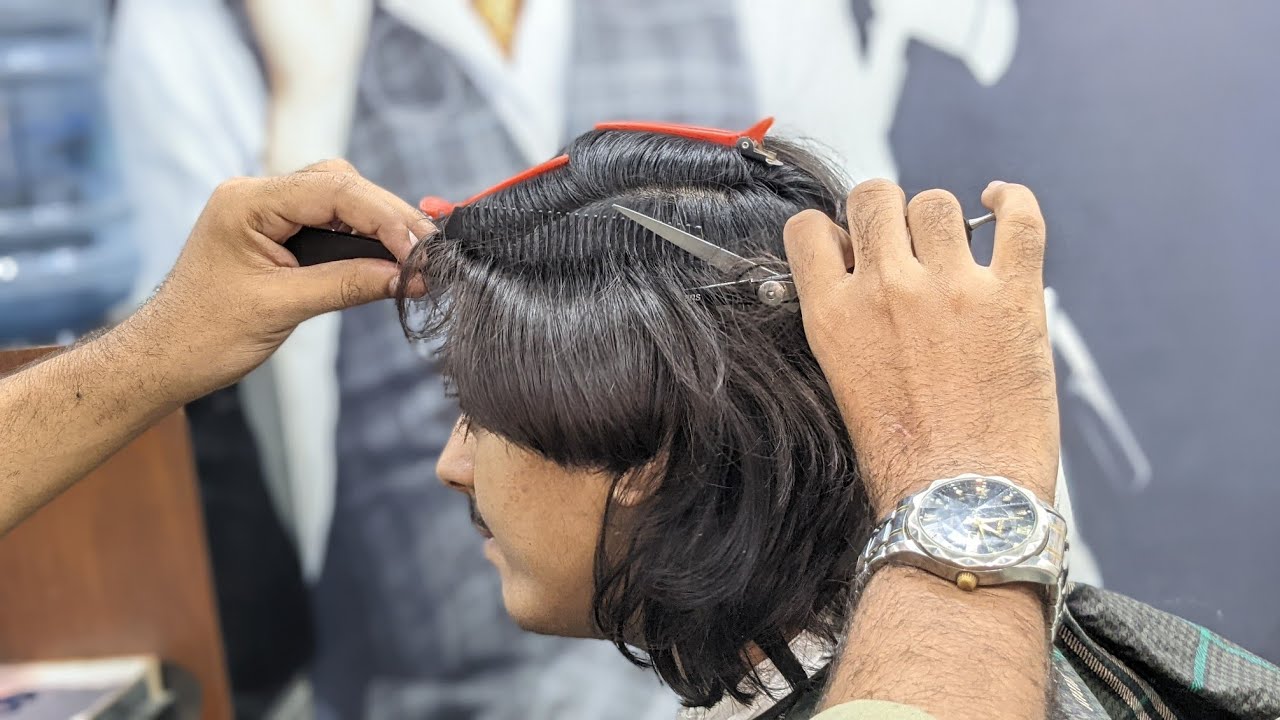 Relaxing Haircut 💈 long hair short 