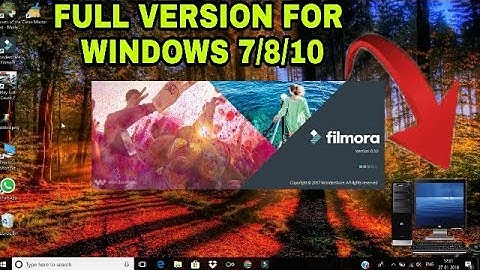 Wondershare Filmora Full Version For Windows 7/8/10