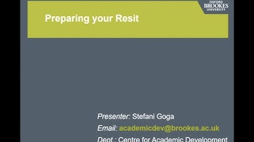 Preparing your resit