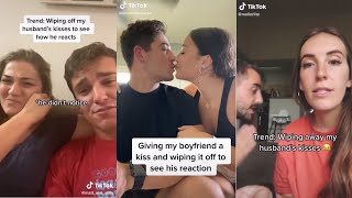 Wiping Away Your Spouse&#39;s Kisses To See Their Reaction | Funny