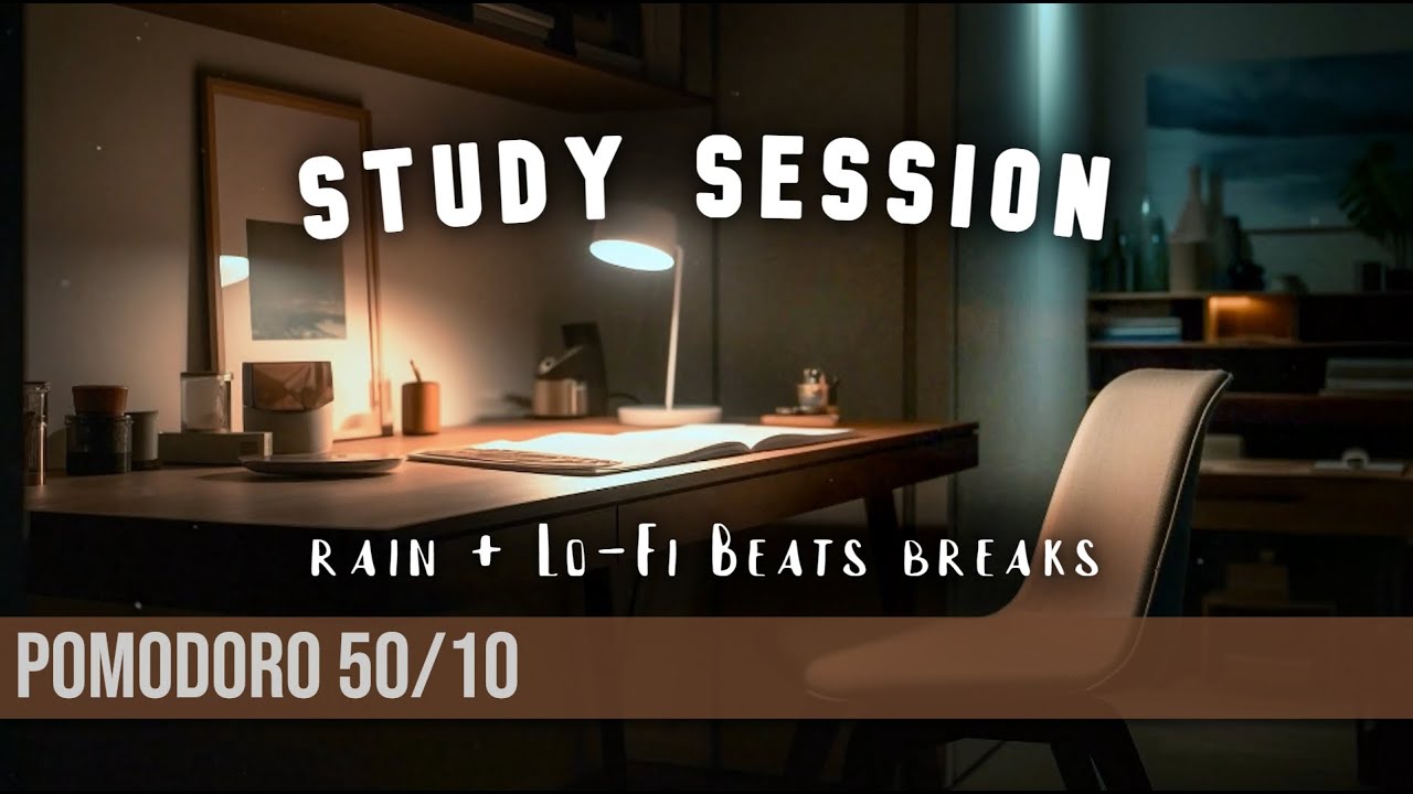 Study session 🗒️🌧️ | POMODORO 50/10 - YouTube