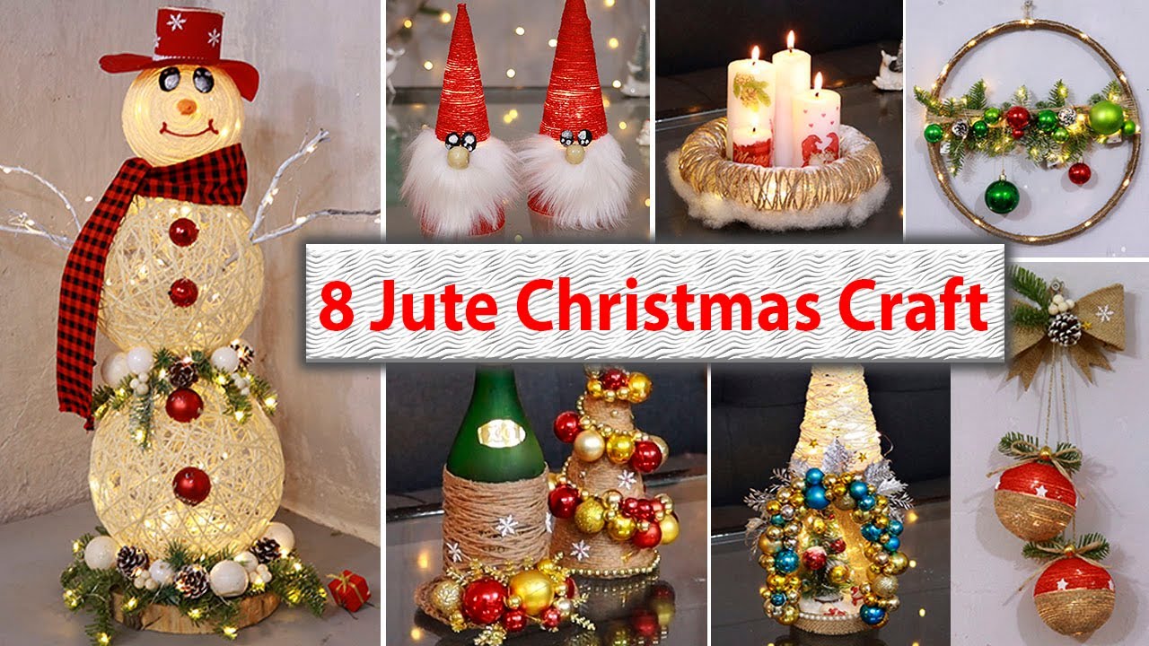 8 Diy Jute craft christmas decorations ideas at home 2024-2024 ...