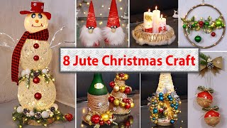 8 Diy Jute craft christmas decorations ideas at home 2023-2024 🎄☃️🎄