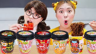 Pororo Tteokbokki giả vờ chơi với đồ chơi trẻ em MUKBANG HIU