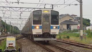 国電快速　4229M 415系FO1511編成＋FO1519編成　海老津駅到着