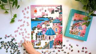 Santorini Sun | Piecely Jigsaw Puzzle Time Lapse screenshot 5