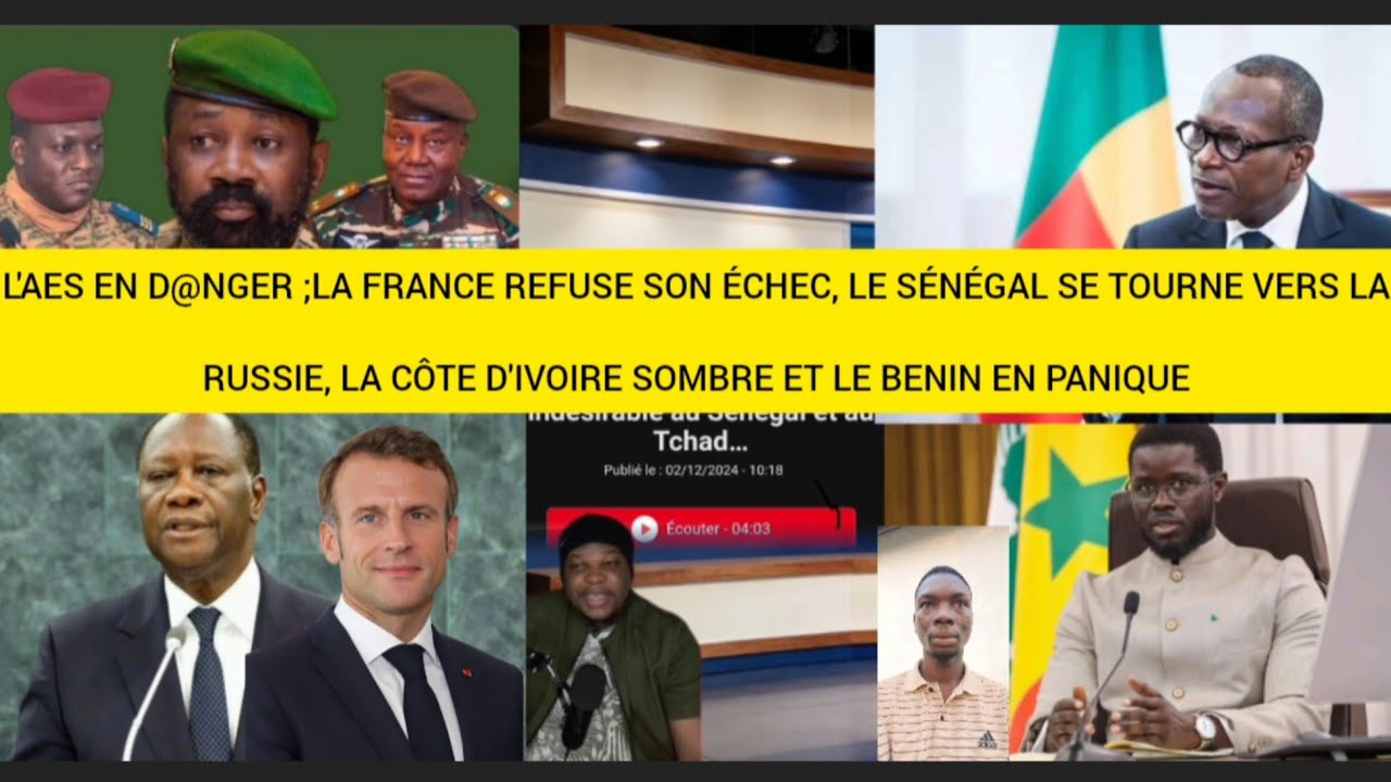 C'est gâter la France refuse son échec en Afrique, le Sénégal se tourne vers la Russie,... 