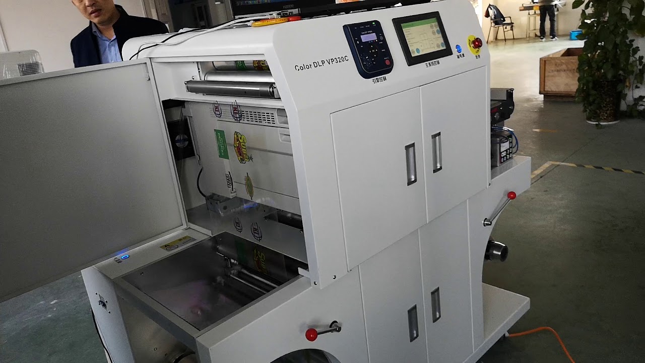 VP320C digital  label  printing  machine YouTube