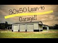 30x50 “Lithia” Double Lean-to Garage Workshop!