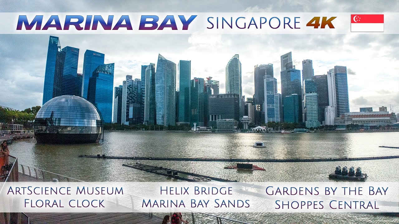 Marina Bay | Gardens By The Bay | Shoppes Central | Singapore | Walking Tour | 4K | Shadow Walker
