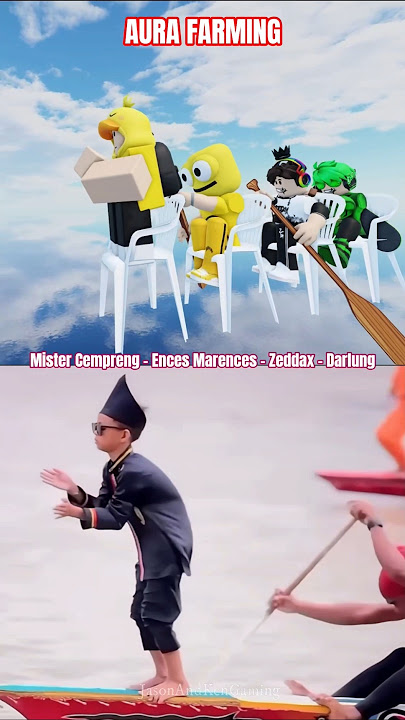 Mister Cempreng, Ences Marences, Zeddax & Darlung | Aura Farming #roblox #shorts #aurafarming