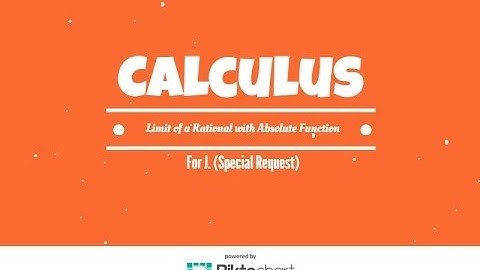 How To Find limits of a rational involving absolute value functions