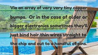 ELI5 How does a microchip connect to anything