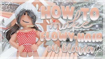HOW TO MAKE FLOWY HAIR ON BLENDER! (2.79, 2.8-2.9) || aestaethic